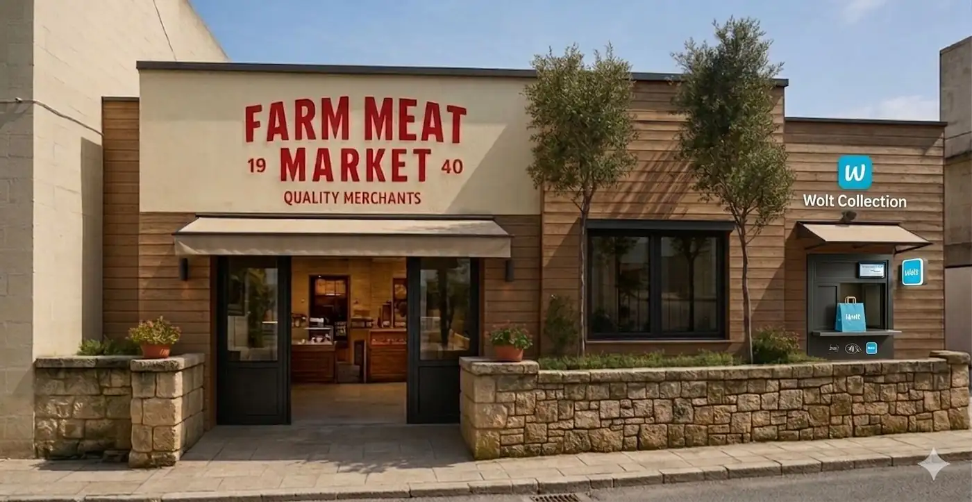 The Farm Meat Market shopfront on Buskett Road